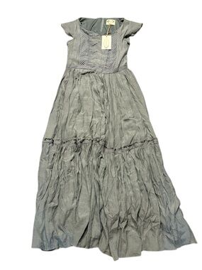 Joyfolie Mia Joy Macy Dress in olive gray 14 new nwt